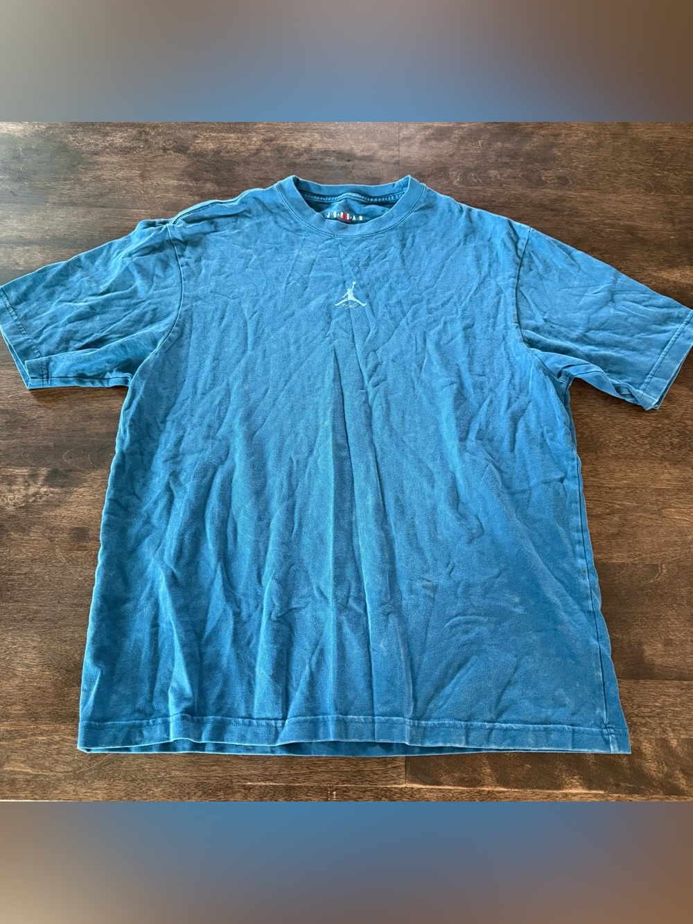 Air Jordan Flight Blue Washed Men's Short Sleeve Tee